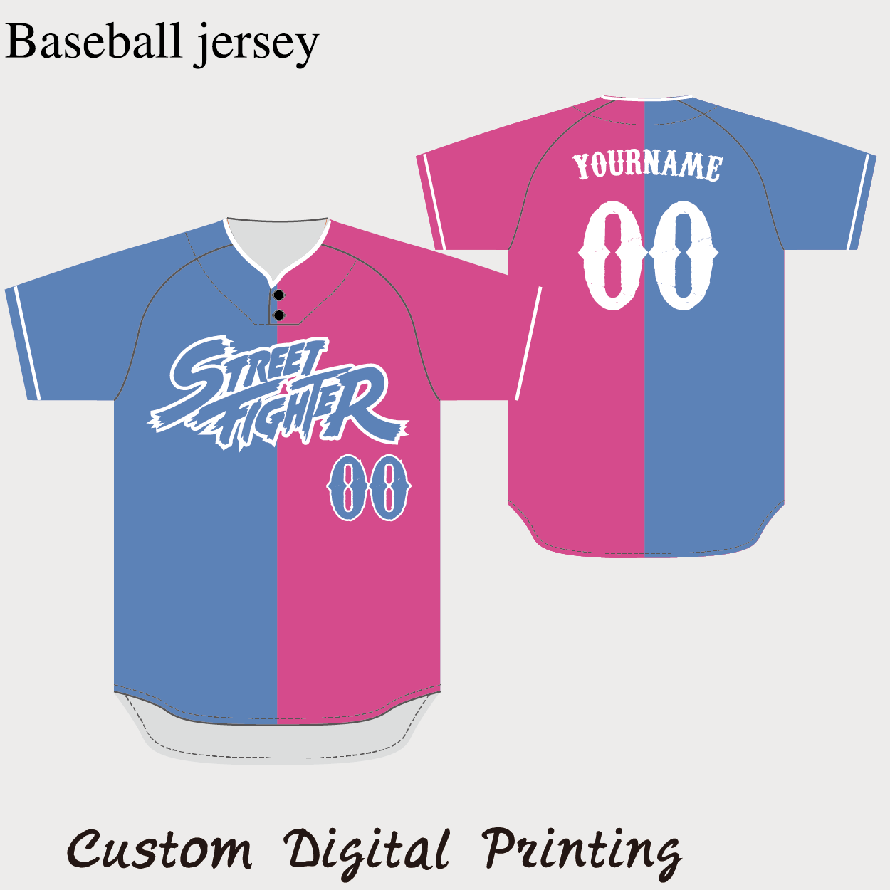 CUSTOM BASEBALL JERSEY CUSTOM DIGITAL PRINTING&EMBROIDERY JERSEY