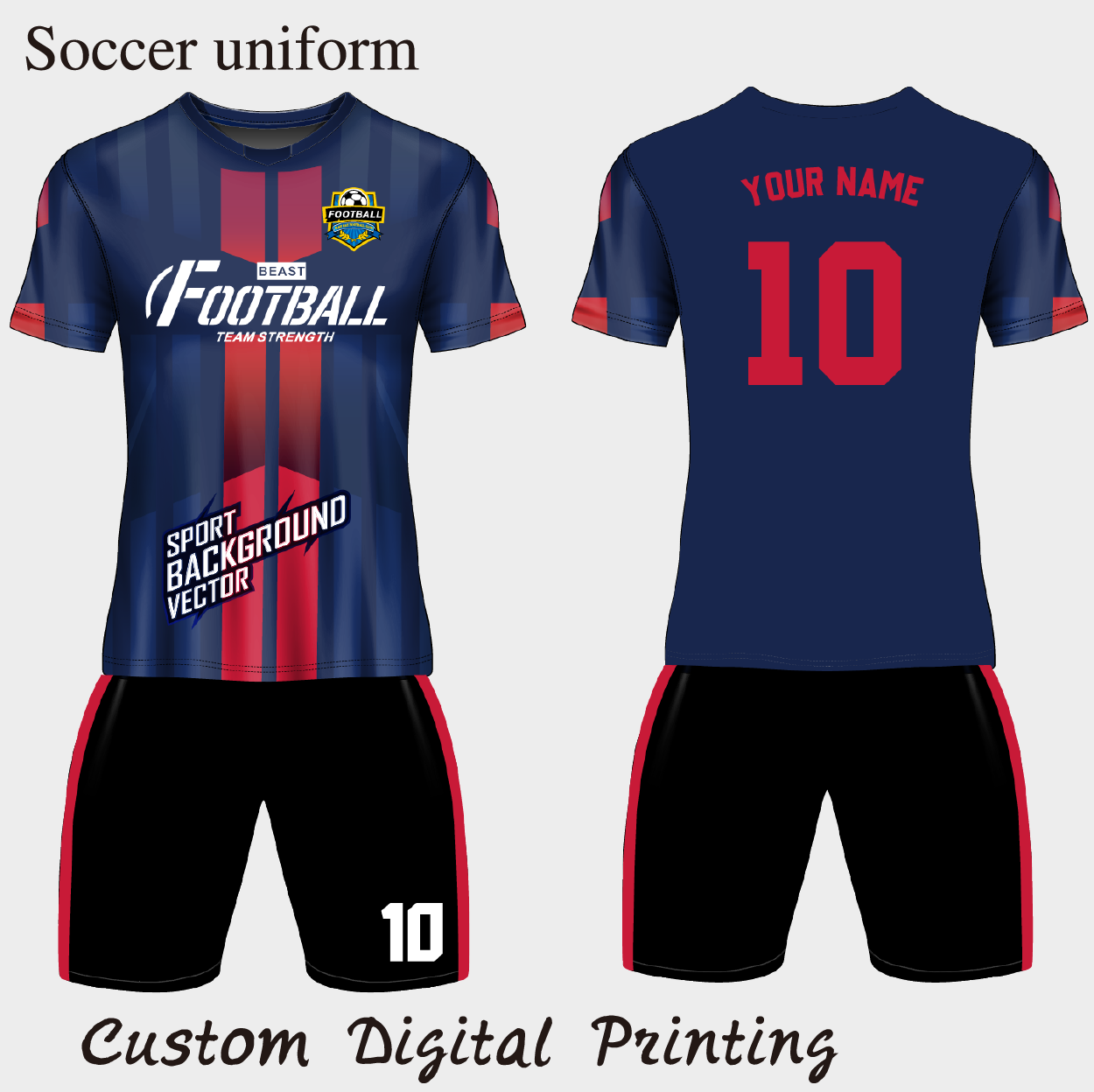 CUSTOM  SUBLIMATION SOCCER UNIFORM JERSEY CUSTOM DIGITAL PRINTING JERSEY