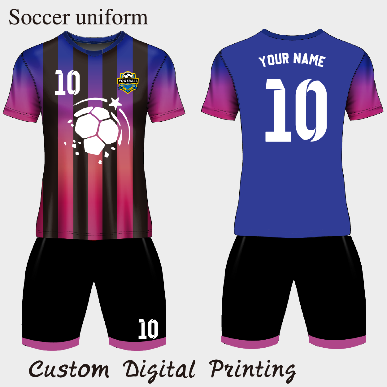 CUSTOM  SUBLIMATION SOCCER UNIFORM JERSEY CUSTOM DIGITAL PRINTING JERSEY